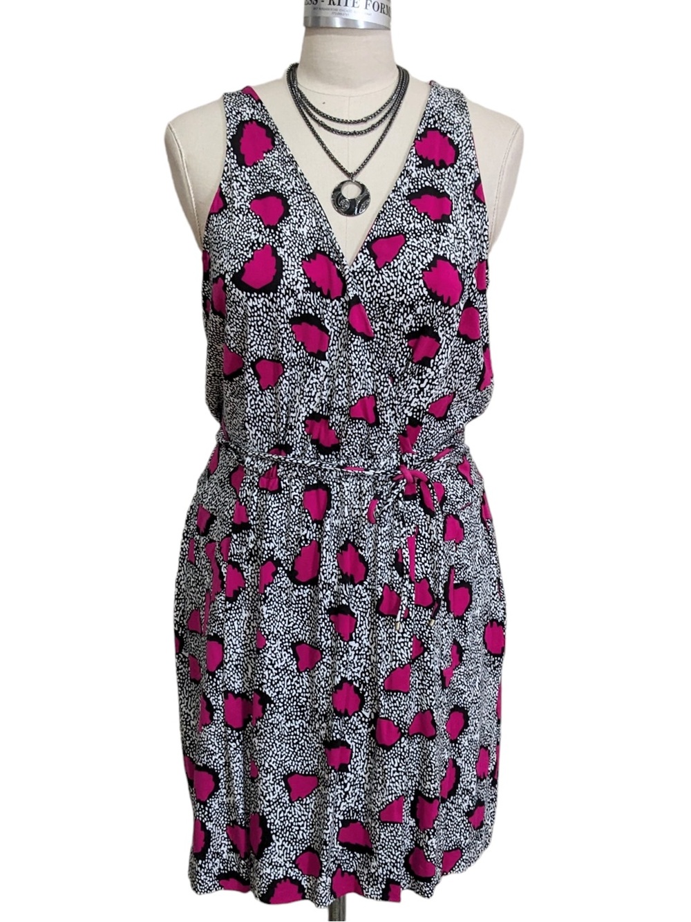 Diane von Furstenberg Oblixe Knit Dress Size 14